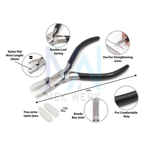Flat Nose Plier With Nylon Jaws